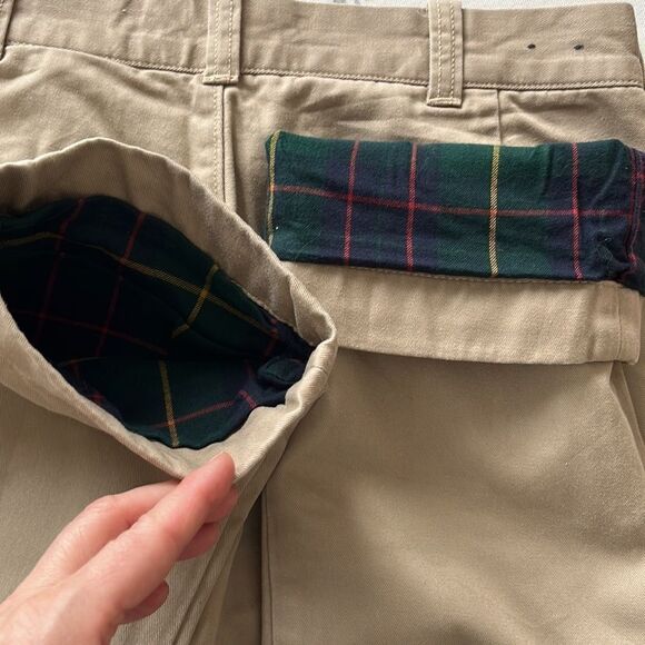 J. Crew The Sutton Straight Leg Flannel Lined Khakis - Cabin Pants Size 30X30 - Picture 7 of 7